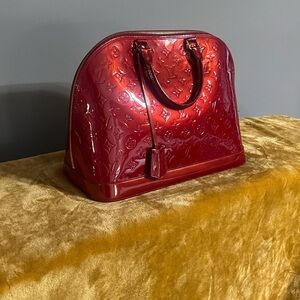 Louis Vuitton Shiny Red Satchel